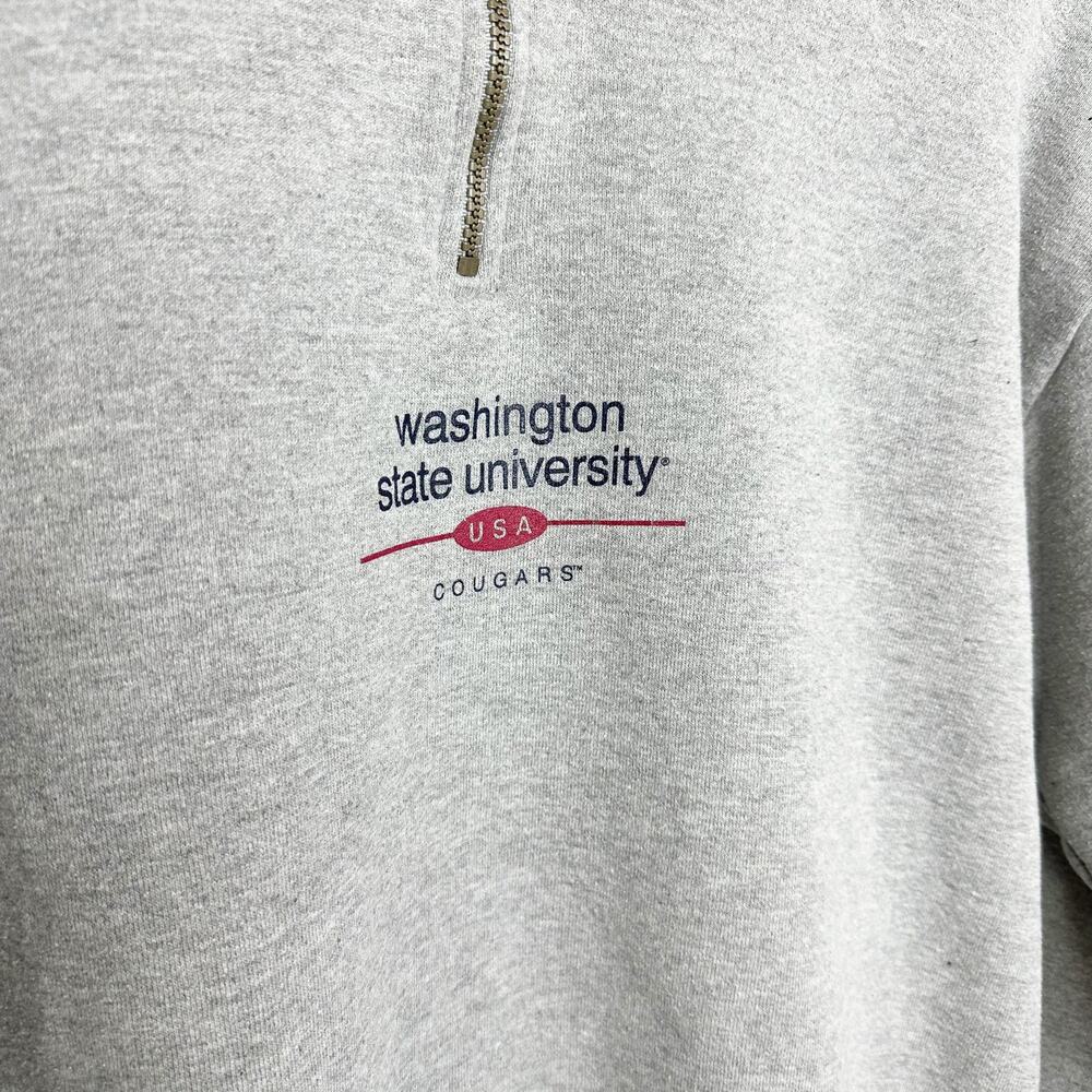 Jerzees Women's WSU Washington State University Cougars Gray Sweatshirt M/L - Picture 3 of 6